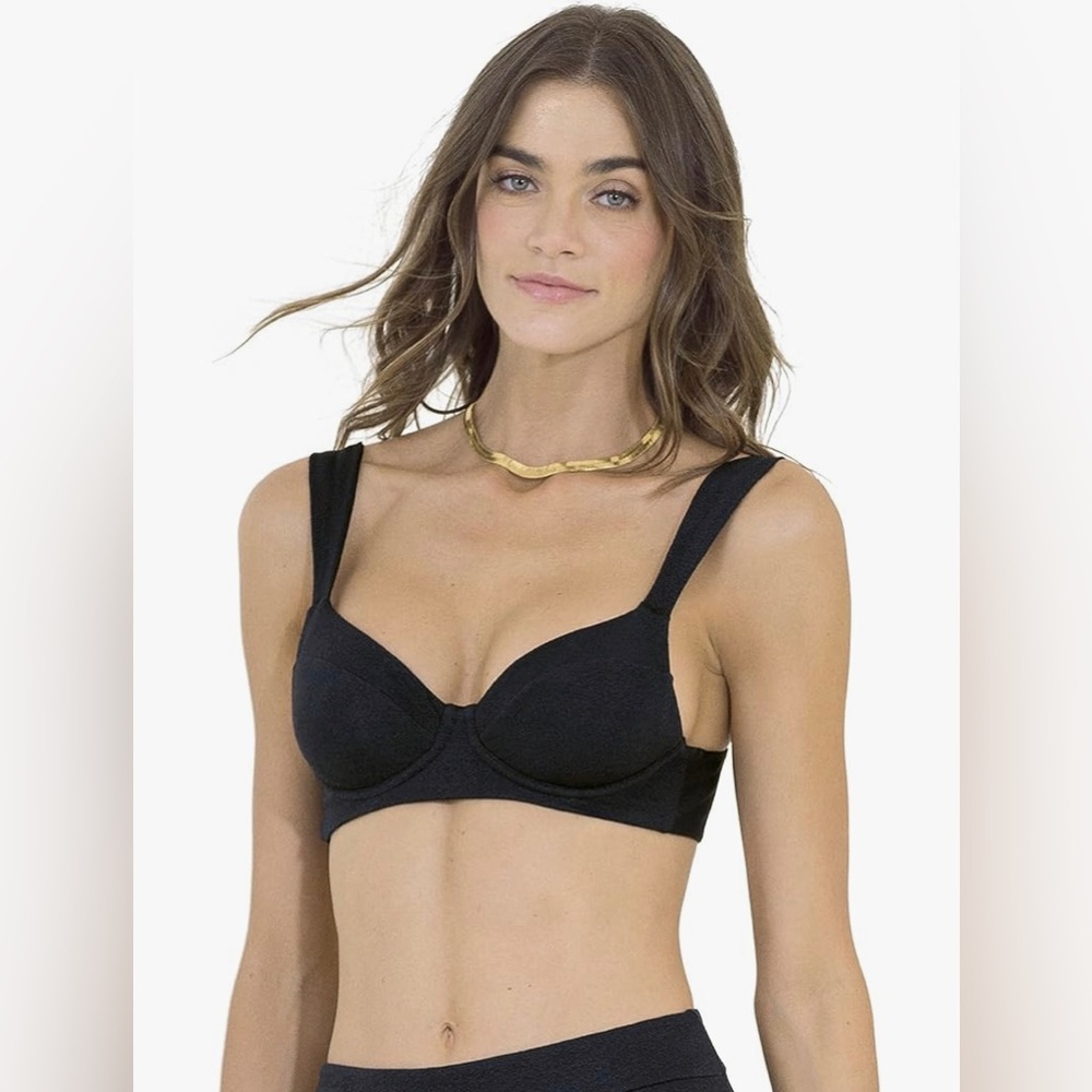 MAAJI Reversible Black Tulip Bailey Underwire Bikini Top - Small NWT